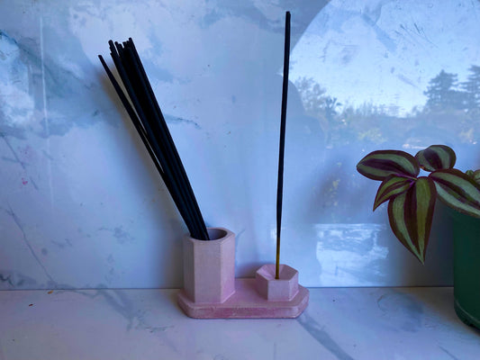 Hexagon incense holder